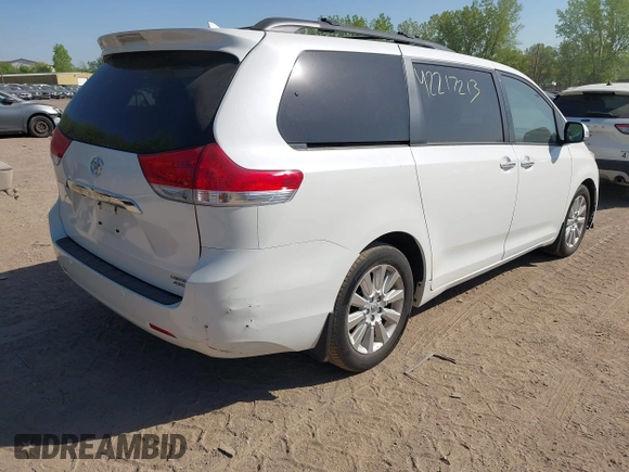 2014 Toyota Sienna Limited with VIN 5TDDK3DC2ES089477, listed as a IAAI auction lot 42217213 with 182,616 mi miles and . Bid and sale history available at DreamBid. Image 4.
