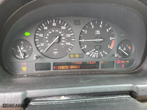 2004 BMW X5 3.0i with VIN 5UXFA13504LU35608, listed as a Copart auction lot 49435715 with 155,153 mi miles and Salvage Title. Bid and sale history available at carsss.com. Image 9.
