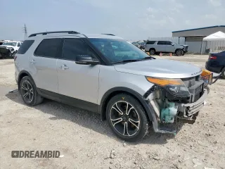 2013 Ford Explorer Sport with VIN 1FM5K8GTXDGB43240, listed as a Copart auction lot 63340195 with 123,318 mi miles and Salvage title. Bid and sale history available at DreamBid. Image 4.