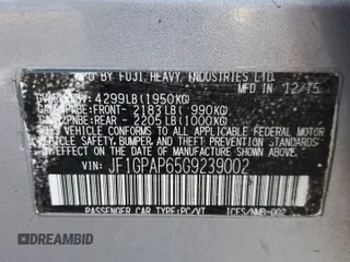 2016 Subaru Impreza Special Sports Premium with VIN JF1GPAP65G9239002, listed as a Copart auction lot 51637825 with Not provided miles and Salvage title. Bid and sale history available at DreamBid. Image 14.