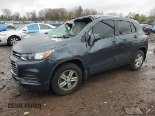 2021 Chevrolet Trax LS with VIN KL7CJNSB1MB347897, listed as a Copart auction lot 52775545 with 37,542 mi miles and Salvage Title. Bid and sale history available at carsss.com. Image 1.