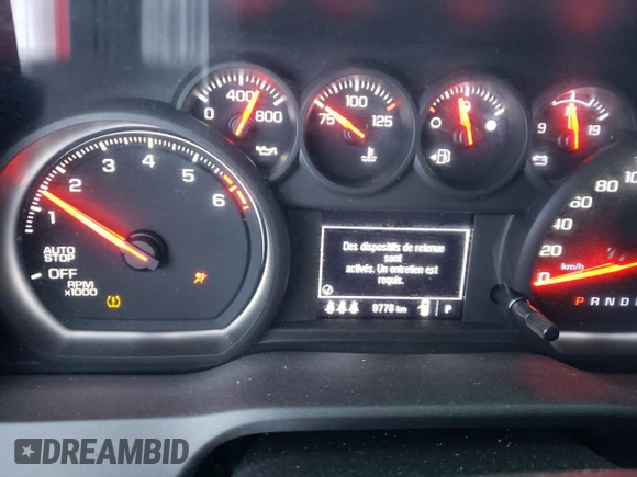 2024 GMC Sierra 1500 Pro with VIN 1GTUUAED8RZ203105, listed as a Copart auction lot 82623234 with 9,778 mi miles and Salvage Title. Bid and sale history available at carsss.com. Image 9.