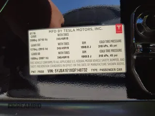 2016 Tesla Model S 70 with VIN 5YJSA1E1XGF148732, listed as a IAAI auction lot 42654257 with Not provided miles and . Bid and sale history available at DreamBid. Image 9.