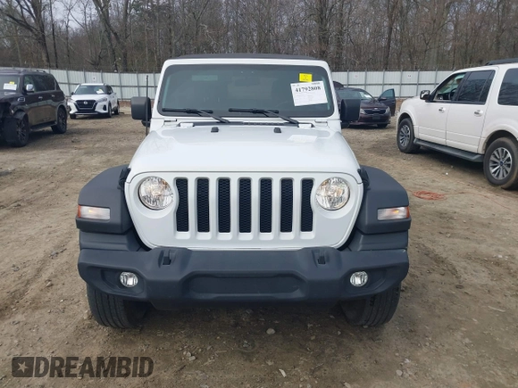 2021 Jeep Wrangler Unlimited Sport S z VIN 1C4HJXDN1MW822016, wystawiony jako IAAI lot #41792808 z przebiegiem 29 719 mil mil oraz . Historia ofert i sprzedaży dostępna na DreamBid. Obrazek 13.