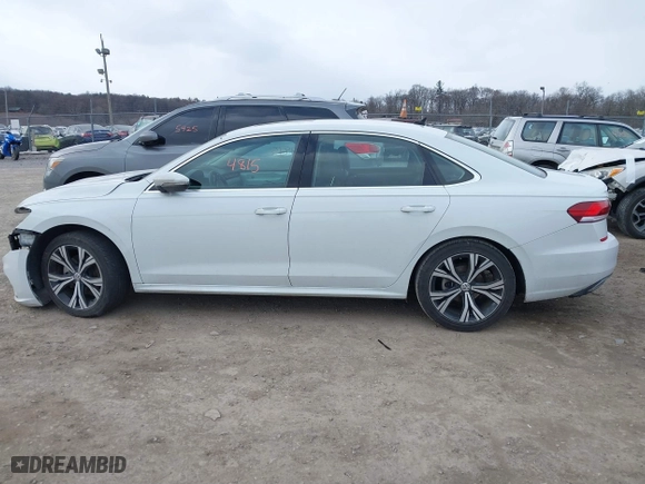 2021 Volkswagen Passat 2.0T SE with VIN 1VWSA7A35MC006675, listed as a IAAI auction lot 41634815 with 85,746 mi miles. Bid and sale history available at carsss.com. Image 14.