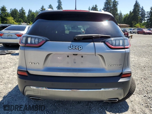 2019 Jeep Cherokee Limited with VIN 1C4PJMDN2KD179839, listed as a Copart auction lot 58599435 with 72,675 mi miles and Salvage title. Bid and sale history available at DreamBid. Image 6.