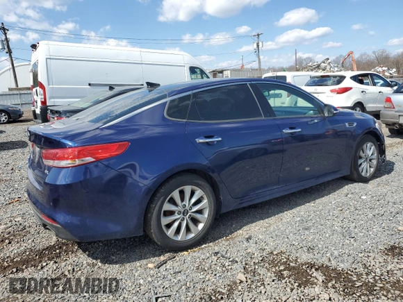 2017 Kia Optima EX with VIN 5XXGU4L35HG177587, listed as a Copart auction lot 49909125 with Not Provided miles and Clean Title. Bid and sale history available at carsss.com. Image 3.