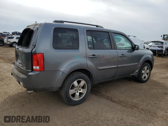 2011 Honda Pilot EX-L with VIN 5FNYF4H57BB026706, listed as a Copart auction lot 51167665 with 166,396 mi miles and Salvage Title. Bid and sale history available at DreamBid. Image 3.
