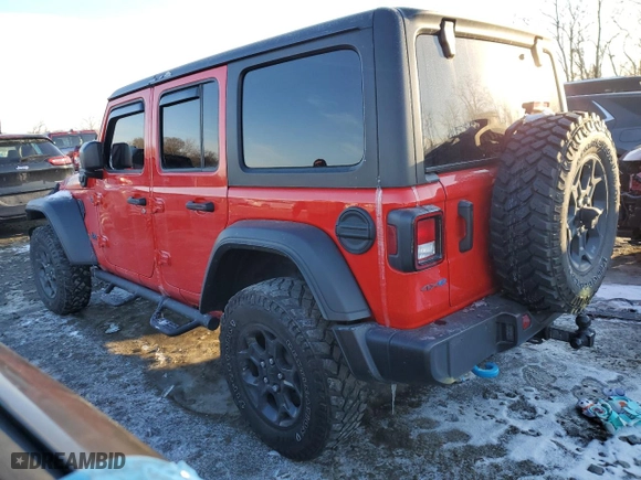 2023 Jeep Wrangler 4xe with VIN 1C4JJXN68PW684729, listed as a Copart auction lot 42135335 with 52,811 mi miles and Salvage Title. Bid and sale history available at carsss.com. Image 2.