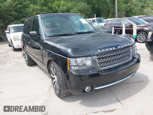 2011 Land Rover Range Rover SC with VIN SALMF1E41BA330009, listed as a IAAI auction lot 42603546 with 125,493 mi miles and . Bid and sale history available at DreamBid. Image 1.