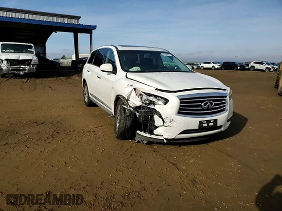 2014 Infiniti QX60 with VIN 5N1AL0MN7EC529772, listed as a Copart auction lot 85780664 with 138,426 mi miles and Salvage Title. Bid and sale history available at carsss.com. Image 12.