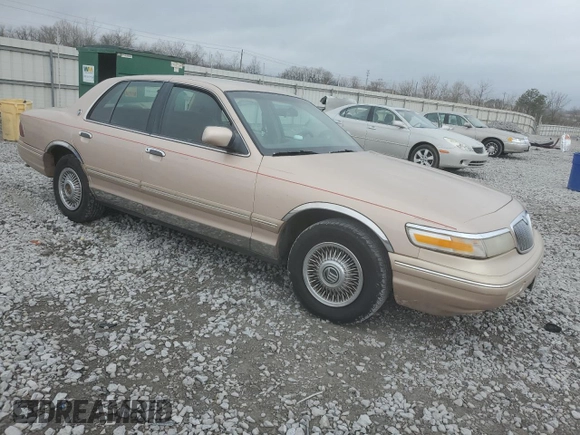 1996 Mercury Grand Marquis GS with VIN 2MELM74W8TX673695, listed as a Copart auction lot 44953635 with 271,807 mi miles and Salvage Title. Bid and sale history available at DreamBid. Image 4.