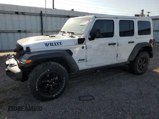 2023 Jeep Wrangler with VIN 1C4JJXN63PW591827, listed as a Copart auction lot 52792735 with 22,637 mi miles and Salvage title. Bid and sale history available at DreamBid. Image 1.