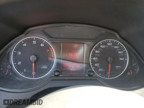 2012 Audi Q5 Premium Plus with VIN WA1DKAFP9CA004546, listed as a Copart auction lot 59537775 with 187,338 mi miles and Salvage title. Bid and sale history available at DreamBid. Image 9.