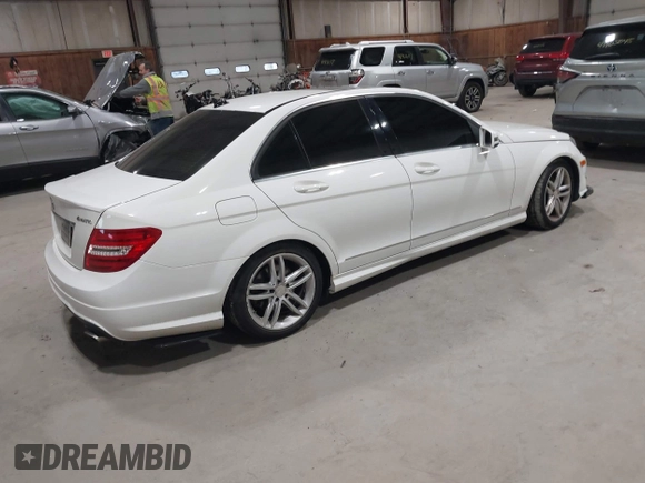 2013 Mercedes-Benz C-Class C 300 Sport with VIN WDDGF8AB7DA833263, listed as a IAAI auction lot 41904490 with 133,746 mi miles. Bid and sale history available at carsss.com. Image 4.