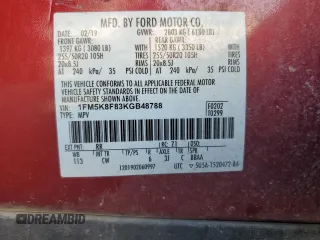 2019 Ford Explorer Limited с VIN 1FM5K8F83KGB48788, выставлен на аукционе Copart как лот 56367775 с пробегом 103 648 миль миль и Списание • Salvage title. История ставок и продаж доступна на DreamBid. Изображение 14.