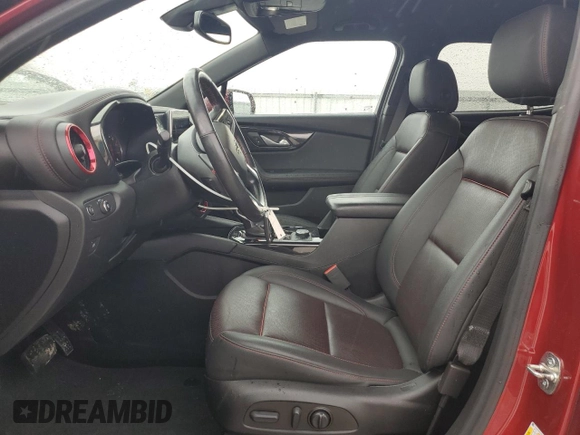 2022 Chevrolet Blazer RS with VIN 3GNKBKRS0NS125686, listed as a Copart auction lot 56734415 with 46,224 mi miles and Salvage title. Bid and sale history available at DreamBid. Image 7.