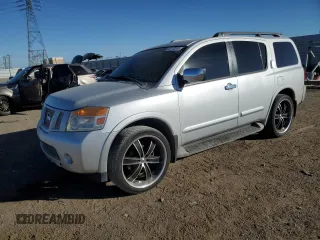 2012 Nissan Armada SV z VIN 5N1AA0ND9CN621205, wystawiony jako Copart lot #89310345 z przebiegiem 143 588 mil mil oraz Szkoda całkowita • Salvage title. Historia ofert i sprzedaży dostępna na DreamBid. Obrazek 1.