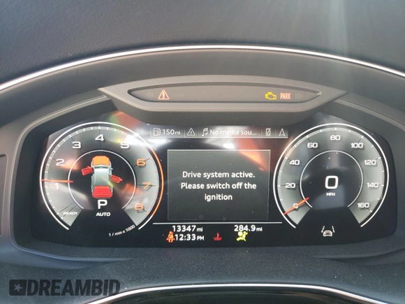 2023 Audi Q7 Premium Plus with VIN WA1LXBF75PD011646, listed as a Copart auction lot 75040644 with 13,347 mi miles and Salvage title. Bid and sale history available at DreamBid. Image 9.