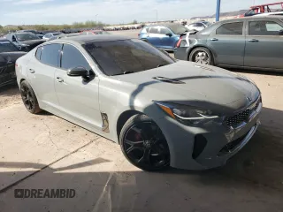 2019 Kia Stinger GT1 with VIN KNAE45LC6K6064795, listed as a Copart auction lot 44759325 with 70,743 mi miles and Salvage Title. Bid and sale history available at DreamBid. Image 4.