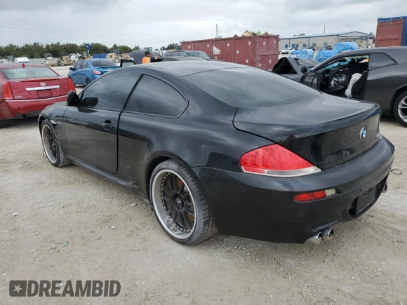 2007 BMW 6 Series M6 with VIN WBSEH93567B798456, listed as a Copart auction lot 77244804 with Not Provided miles and Salvage Title. Bid and sale history available at DreamBid. Image 2.