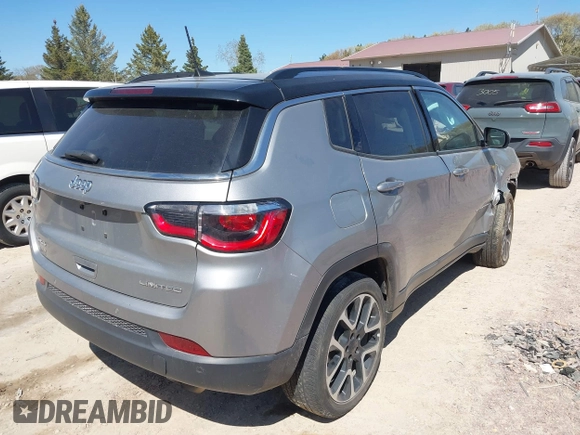 2021 Jeep Compass Limited z VIN 3C4NJDCBXMT541427, wystawiony jako IAAI lot #42220286 z przebiegiem 45 899 mil mil oraz . Historia ofert i sprzedaży dostępna na DreamBid. Obrazek 4.