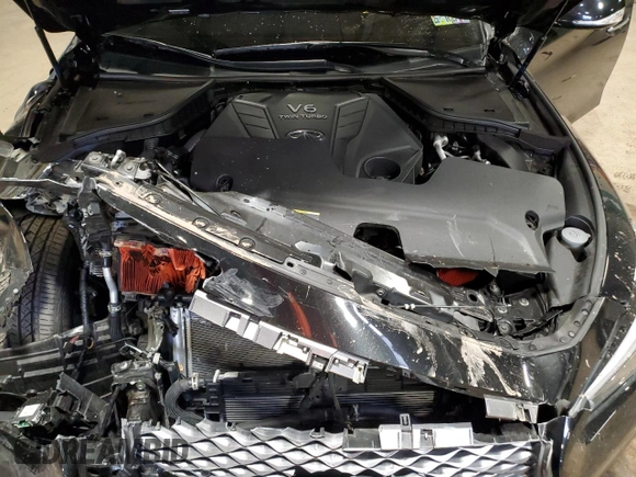 2022 Infiniti Q50 LUXE with VIN JN1EV7BR8NM340673, listed as a Copart auction lot 52626785 with 26,248 mi miles and Salvage Title. Bid and sale history available at carsss.com. Image 11.