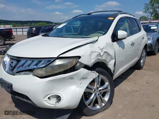 2009 Nissan Murano SL with VIN JN8AZ18W69W154834, listed as a IAAI auction lot 39865907 with 148,917 mi miles. Bid and sale history available at carsss.com. Image 6.