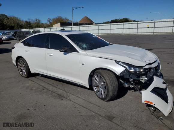 2021 Cadillac CT5 Sport with VIN 1G6DU5RKXM0127211, listed as a Copart auction lot 76590434 with 38,532 mi miles and Salvage Title. Bid and sale history available at carsss.com. Image 4.