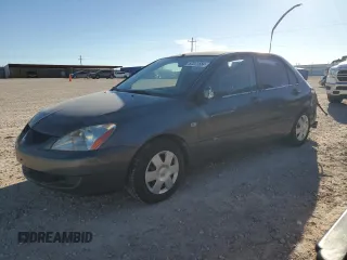 2005 Mitsubishi Lancer ES with VIN JA3AJ26E55U005743, listed as a Copart auction lot 82231684 with 204,438 mi miles and Salvage Title. Bid and sale history available at carsss.com. Image 1.