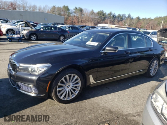 2017 BMW 7 Series 740i xDrive with VIN WBA7E4C58HGU99127, listed as a Copart auction lot 70320002 with 62,489 mi miles. Bid and sale history available at carsss.com. Image 1.