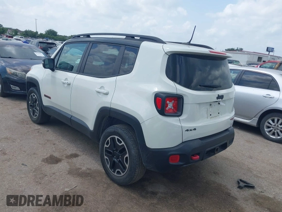 2016 Jeep Renegade Trailhawk with VIN ZACCJBCT7GPD02904, listed as a IAAI auction lot 42162503 with 133,511 mi miles and . Bid and sale history available at carsss.com. Image 3.