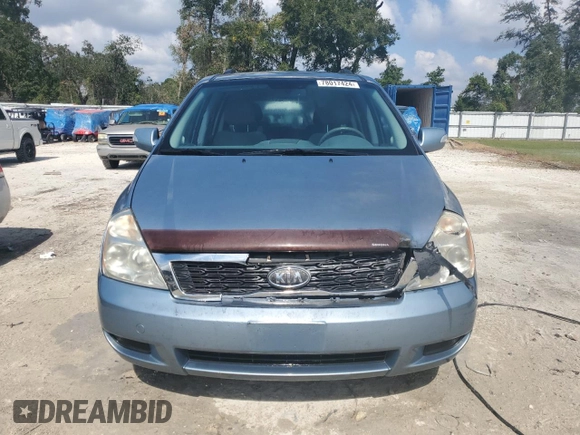 2012 Kia Sedona LX with VIN KNDMG4C72C6498832, listed as a Copart auction lot 78017424 with 167,289 mi miles and Salvage Title. Bid and sale history available at carsss.com. Image 5.