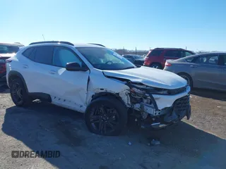 2025 Chevrolet Trax ACTIV with VIN KL77LKEP6SC017102, listed as a IAAI auction lot 41430961 with 15,545 mi miles. Bid and sale history available at carsss.com. Image 1.