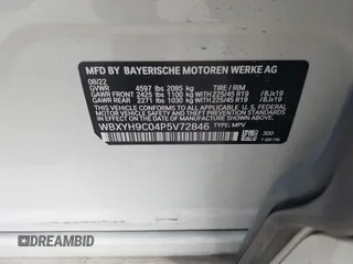 2023 BMW X2 sDrive28i z VIN WBXYH9C04P5V72846, wystawiony jako IAAI lot #41479964 z przebiegiem 29 644 mil mil oraz . Historia ofert i sprzedaży dostępna na DreamBid. Obrazek 9.