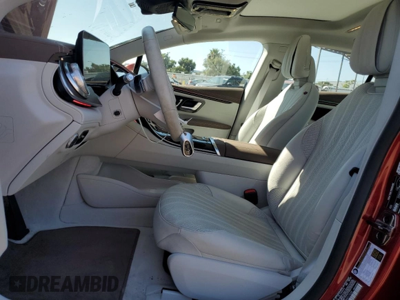 2022 Mercedes-Benz EQS with VIN W1KCG2DB7NA017658, listed as a Copart auction lot 65192394 with 11,863 mi miles and Salvage Title. Bid and sale history available at carsss.com. Image 7.