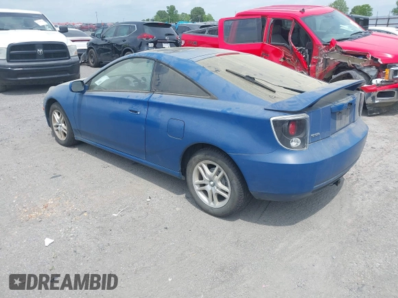 2001 Toyota Celica GT with VIN JTDDR32T810098020, listed as a IAAI auction lot 42133208 with 233,085 mi miles. Bid and sale history available at carsss.com. Image 3.