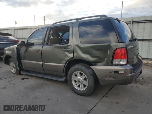 2003 Mercury Mountaineer Convenience with VIN 4M2ZU86K93UJ18039, listed as a Copart auction lot 75466204 with 0 mi miles and Salvage Title. Bid and sale history available at carsss.com. Image 2.