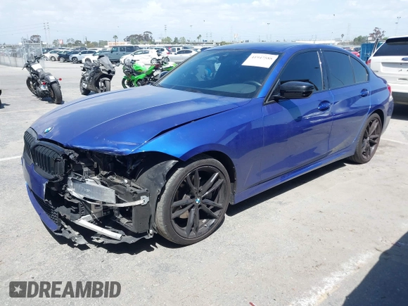 2022 BMW 3 Series 330i with VIN 3MW5R1J07N8C43346, listed as a IAAI auction lot 41947588 with 48,615 mi miles and . Bid and sale history available at DreamBid. Image 18.