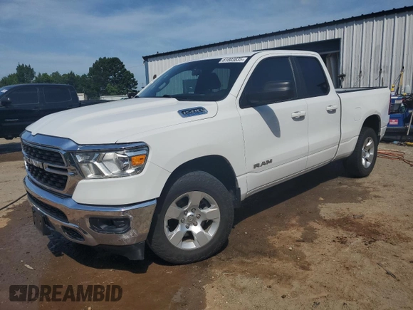 2022 Ram 1500 Big Horn with VIN 1C6RREBG1NN273017, listed as a Copart auction lot 61803835 with 77,450 mi miles and Salvage title. Bid and sale history available at DreamBid. Image 1.