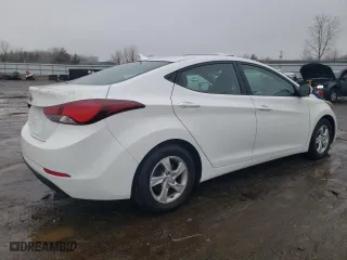 2015 Hyundai Elantra Limited with VIN 5NPDH4AE2FH547682, listed as a Copart auction lot 46863595 with 119,836 mi miles and Clean Title. Bid and sale history available at carsss.com. Image 3.