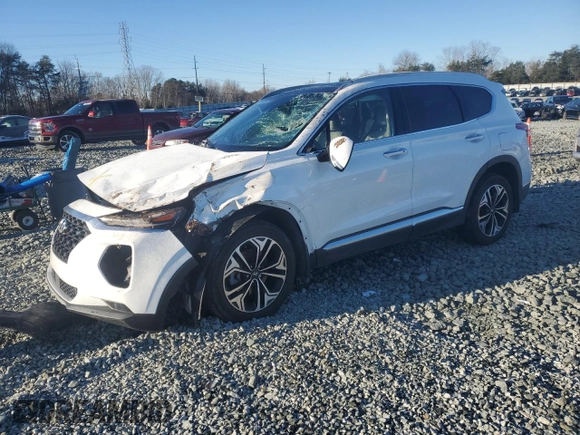 2020 Hyundai Santa Fe SEL with VIN 5NMS3CAA5LH275201, listed as a Copart auction lot 85453704 with 87,400 mi miles and Salvage Title. Bid and sale history available at carsss.com. Image 1.