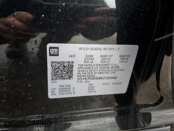 2022 Cadillac XT6 Premium Luxury z VIN 1GYKPDRS9NZ160942, wystawiony jako Copart lot #44256595 z przebiegiem 25 144 mil mil oraz Szkoda całkowita • Salvage title. Historia ofert i sprzedaży dostępna na DreamBid. Obrazek 13.