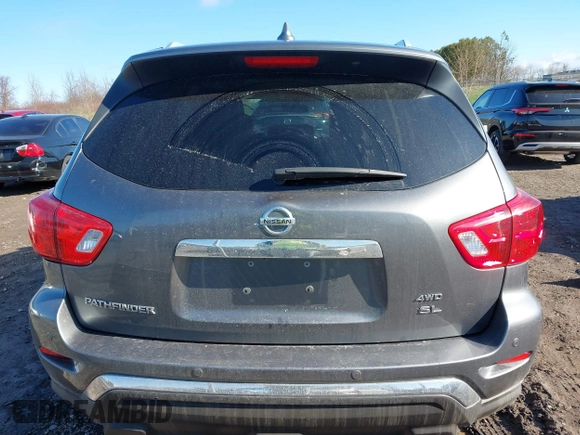 2019 Nissan Pathfinder S z VIN 5N1DR2MM7KC627310, wystawiony jako IAAI lot #42064061 z przebiegiem 110 353 mil mil oraz . Historia ofert i sprzedaży dostępna na DreamBid. Obrazek 16.