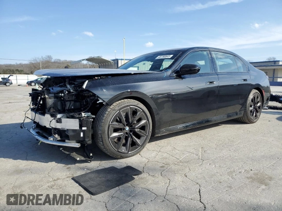 2024 BMW 7 Series 760i xDrive with VIN WBA33EJ00RCS16956, listed as a Copart auction lot 48790845 with 9,958 mi miles and Salvage title. Bid and sale history available at DreamBid. Image 1.