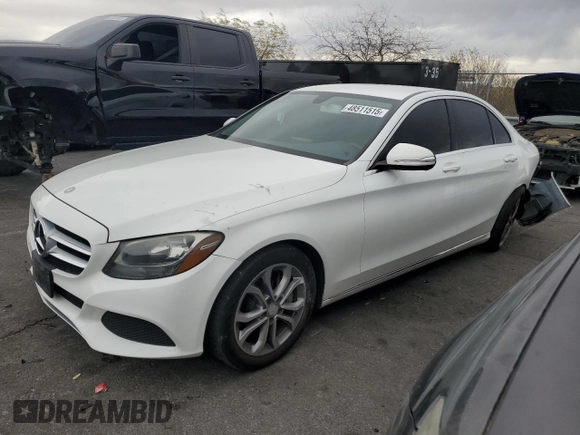 2015 Mercedes-Benz C 300 z VIN 55SWF4JB7FU084178, wystawiony jako Copart lot #48511515 z przebiegiem 100 857 mil mil oraz Szkoda całkowita • Salvage title. Historia ofert i sprzedaży dostępna na DreamBid. Obrazek 1.