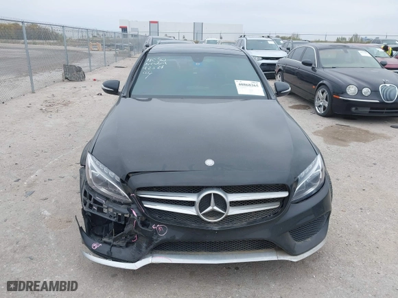 2015 Mercedes-Benz C-Class C 300 with VIN 55SWF4JBXFU082263, listed as a IAAI auction lot 40868265 with 88,128 mi miles. Bid and sale history available at carsss.com. Image 12.