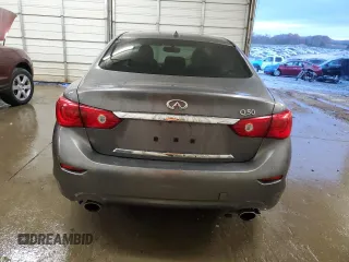 2015 Infiniti Q50 Premium with VIN JN1BV7AP8FM337048, listed as a Copart auction lot 83052064 with 128,640 mi miles and Salvage Title. Bid and sale history available at carsss.com. Image 6.