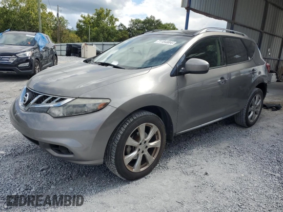 2012 Nissan Murano S with VIN JN8AZ1MU3CW117820, listed as a Copart auction lot 71184804 with 161,917 mi miles and Salvage Title. Bid and sale history available at carsss.com. Image 1.