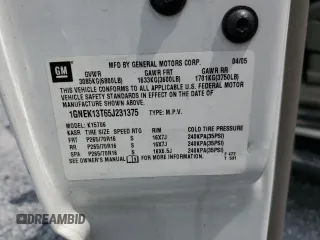 2005 Chevrolet Tahoe LT z VIN 1GNEK13T65J231375, wystawiony jako Copart lot #54499395 z przebiegiem 199 879 mil mil oraz Szkoda całkowita • Salvage title. Historia ofert i sprzedaży dostępna na DreamBid. Obrazek 13.